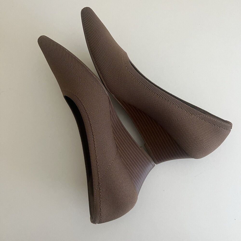 VIVAIA Aria Wedge 2.0 Pointed Toe Espresso Brown Size 40/9 Pumps Comfort Shoes - Picture 7 of 11